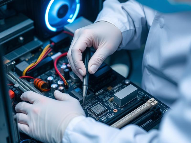 Home IT support technician helping a customer